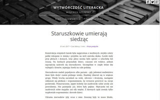 Zrzut: Podstrona z wybranym tekstem